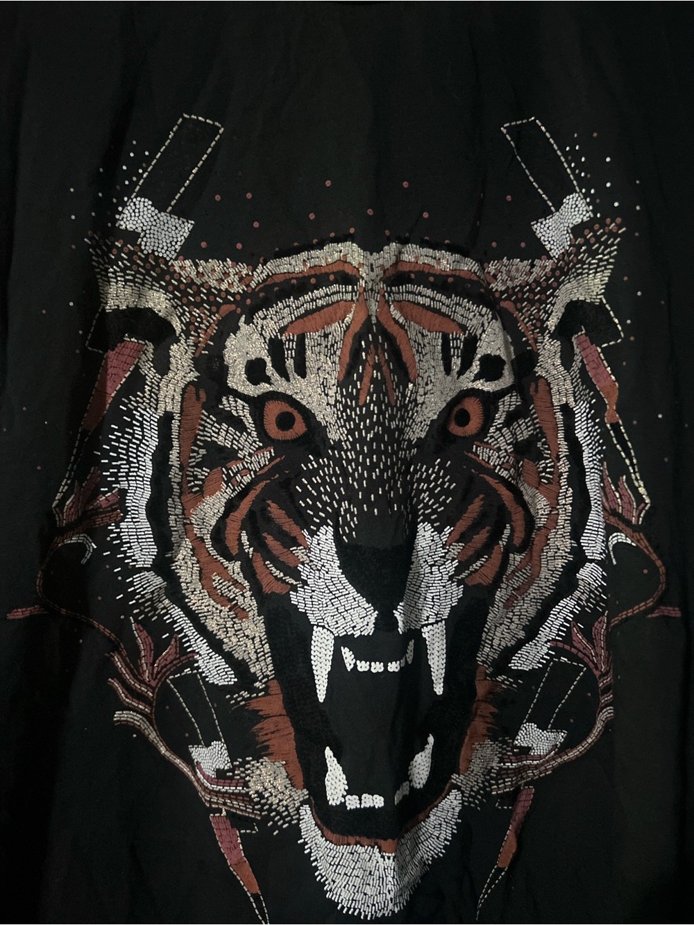 Black Graphic Tiger Tee - Picture 4 of 6